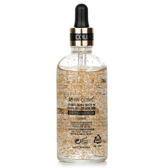 3W Clinic Collagen & Luxury Gold Anti-Wrinkle Ampoule 100ml/3.38oz - Image 3