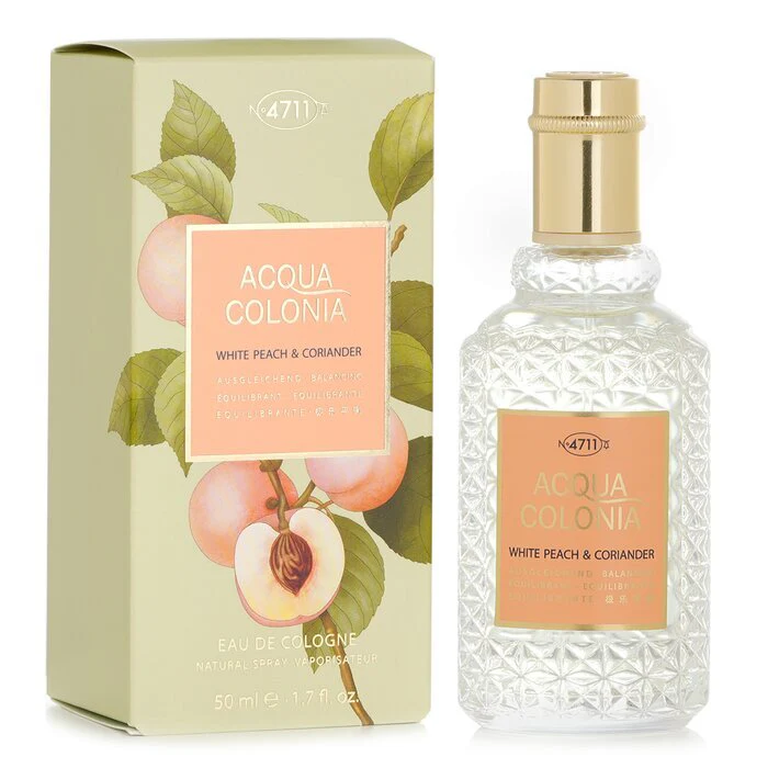 4711 Acqua Colonia White Peach & Coriander Eau De Cologne Spray 50ml - Image 2