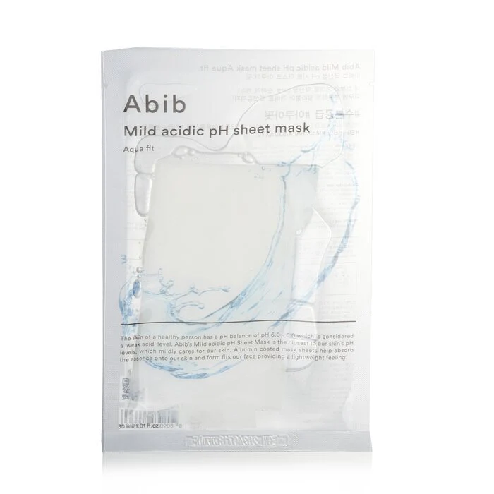 Abib Mild Acidic PH Sheet Mask - Aqua Fit 30mlx10pcs - Image 2