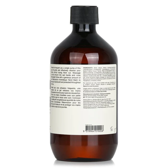 Aesop Resurrection Aromatique Hand Wash With Screw Cap 500ml - Image 3