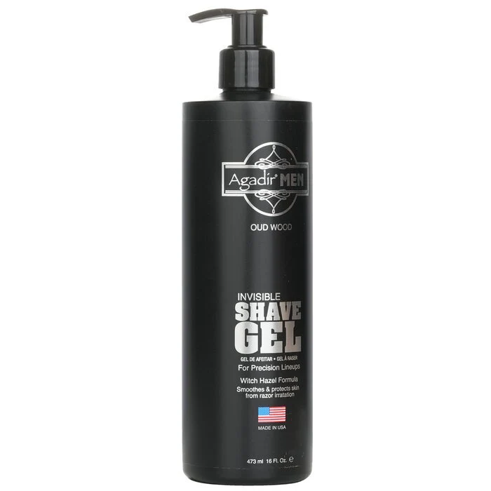 Agadir Argan Oil Agadir Men Invisible Shave Gel - Oud Wood 473ml/16oz - Image 2