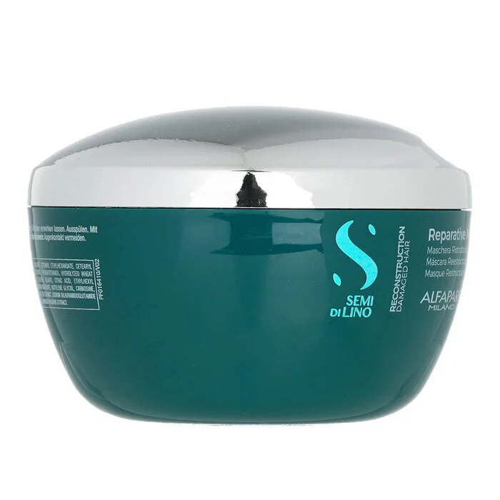 AlfaParf Semi Di Lino Reconstruction Reparative Mask (Damaged Hair) 200ml/6.88oz - Image 2