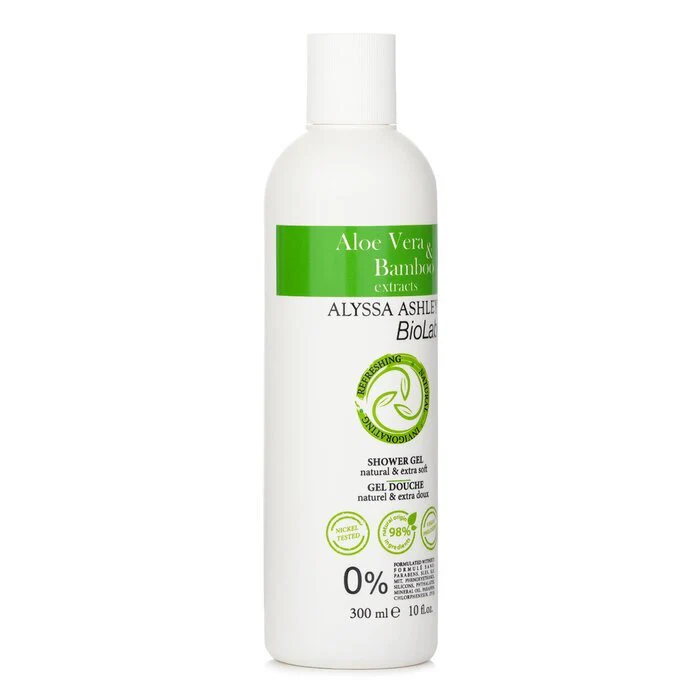 Alyssa Ashley Biolab Aloe Vera & Bamboo Shower Gel 300ml/10oz - Image 2