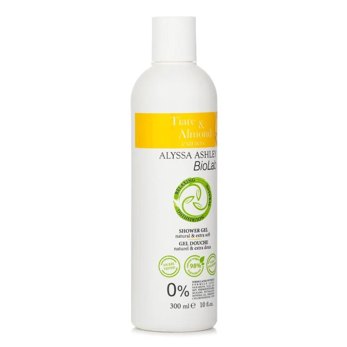Alyssa Ashley Biolab Tiarè & Almond Shower Gel 300ml/10oz - Image 2