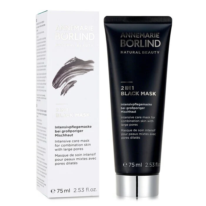 Annemarie Borlind 2 In 1 Black Mask - Intensive Care Mask For Combination Skin with Large Pores 75ml/2.53oz - Image 2