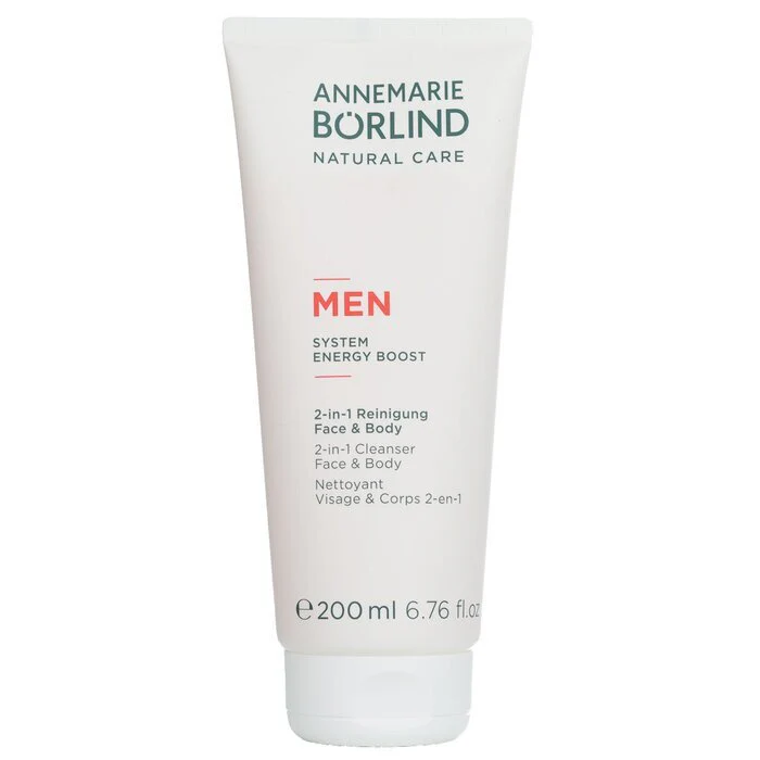 Annemarie Borlind Men System Energy Boost 2-in-1 Cleanser Face & Body 200ml/6.76oz - Image 2
