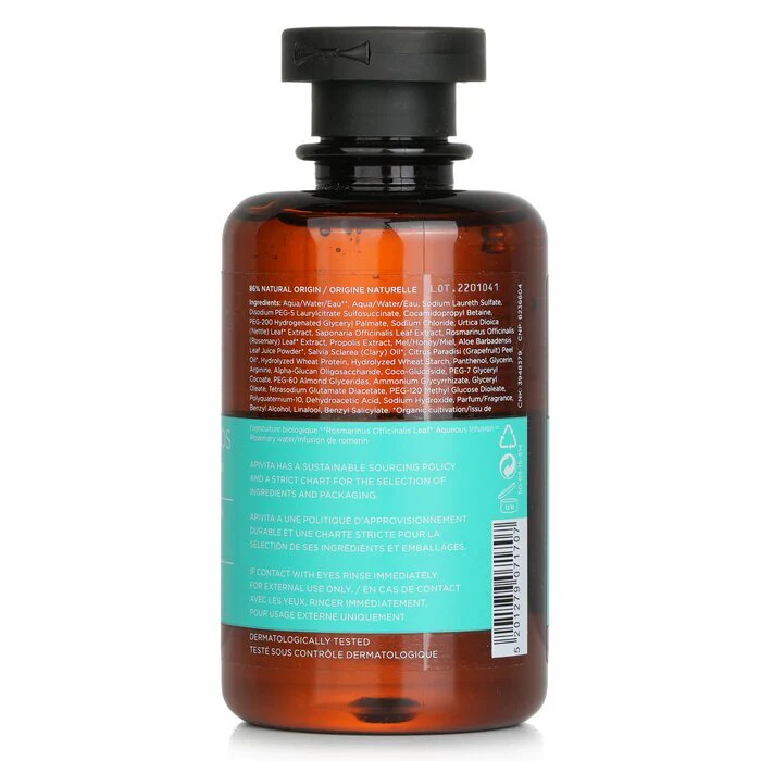 Apivita Oily Roots & Dry Ends Shampoo with Nettle & Propolis 250ml/8.45oz - Image 3