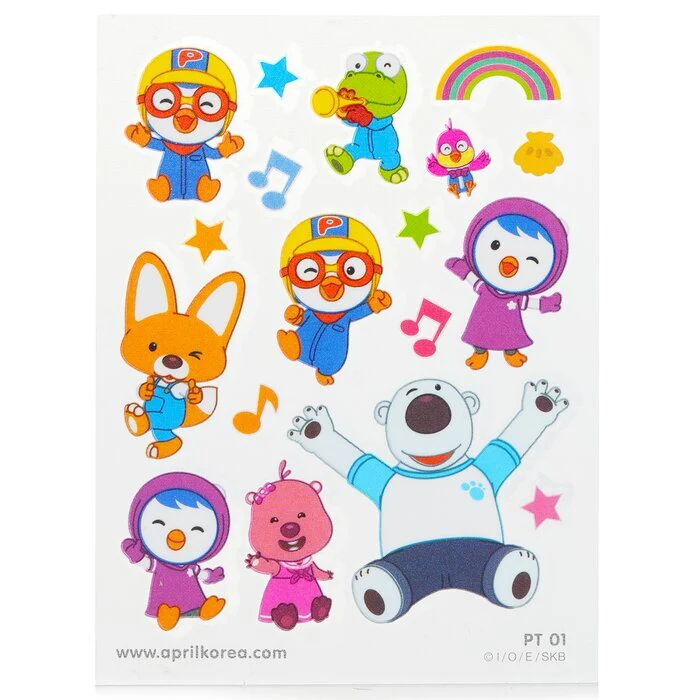 April Korea Pororo Body Sticker - PT01 1pc - Image 2
