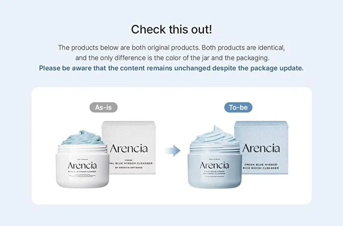 Arencia Fresh Blue Hyssop+ Rice Mochi Cleanser 120g - Image 2