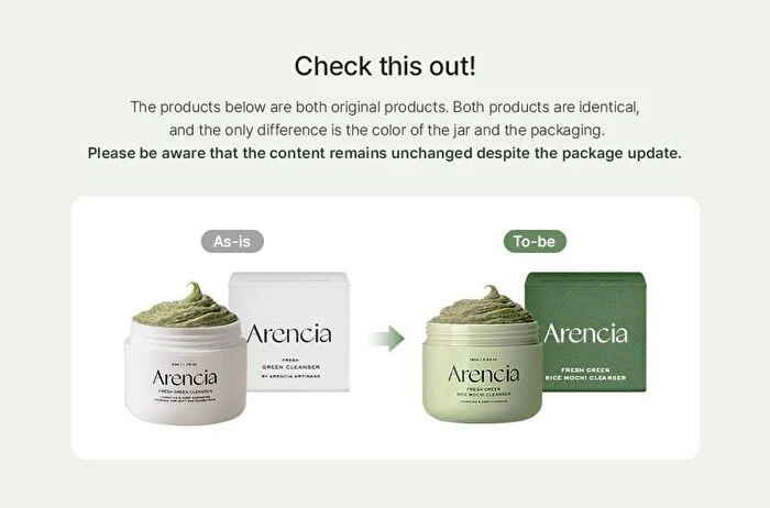 Arencia Fresh Green Rice Mochi Cleanser 120g - Image 2