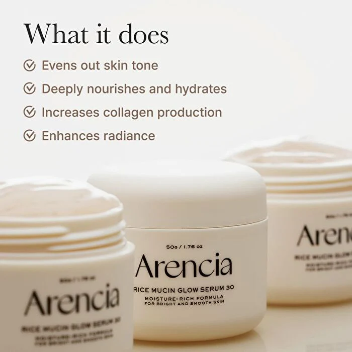 Arencia Rice Mucin Glow Serum 30 50g - Image 3