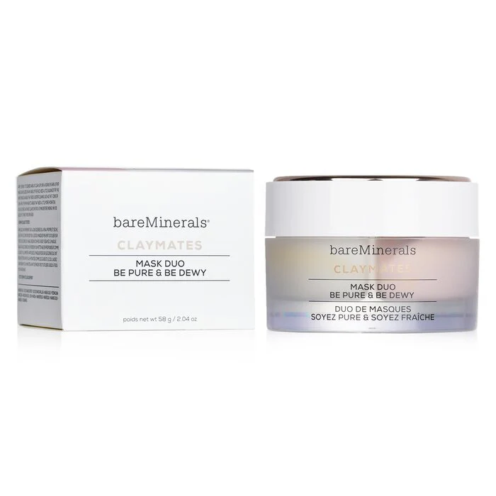 BareMinerals Claymates Be Pure & Be Dewy Mask Duo 58g/2.04oz - Image 2