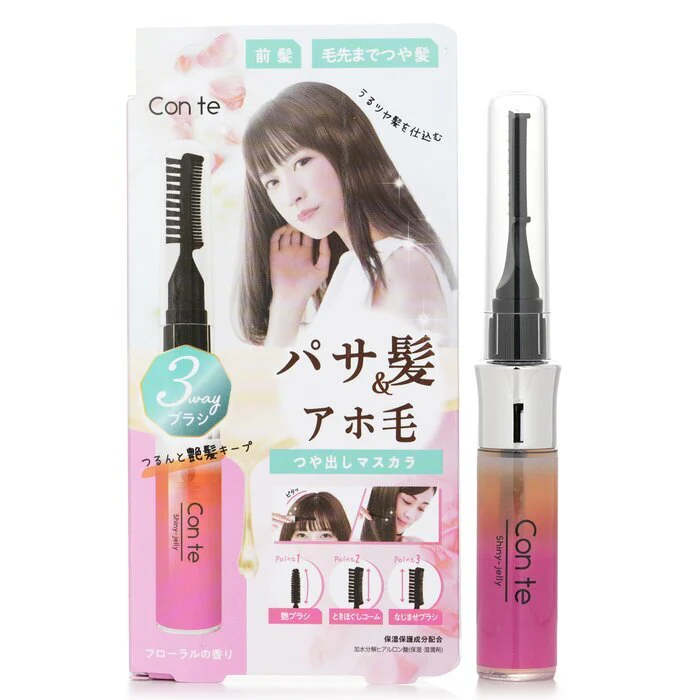 Beauty World Hair Shiny Gel 3 head brush (Flower Scent) 11g - Image 2