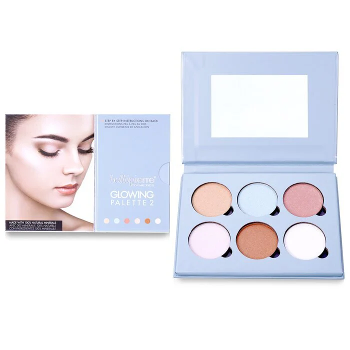 Bellapierre Cosmetics Glowing Palette 2 (6x Illuminator) 17.28g/0.6oz - Image 2