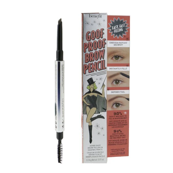 Benefit Goof Proof Brow Pencil - # 3.5 (Neutral Medium Brown) 0.34g/0.01oz - Image 2