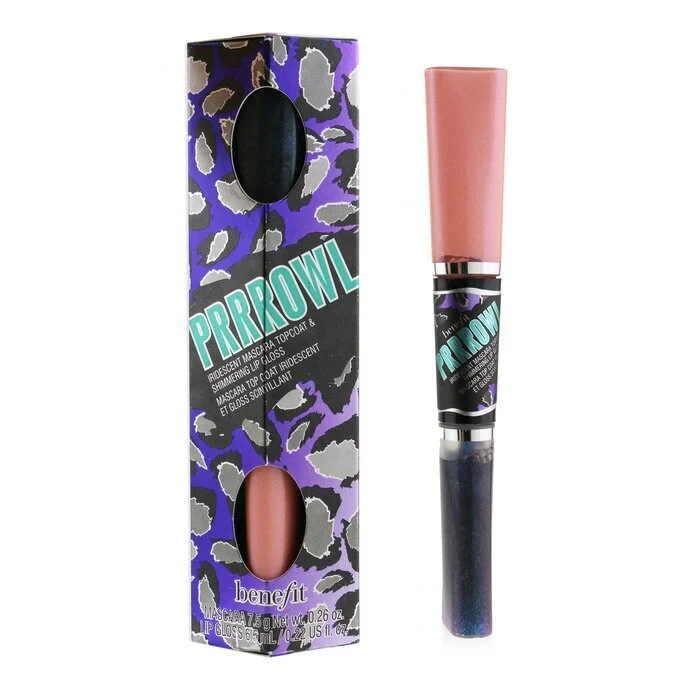 Benefit Prrrowl Iridescent Mascara Topcoat & Shimmering Lip Gloss - Image 2