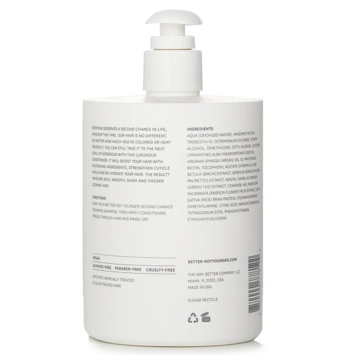 Better Not Younger Second Chance Repairing Conditioner For Dry Or Damaged Hair 473ml/16oz - Image 3