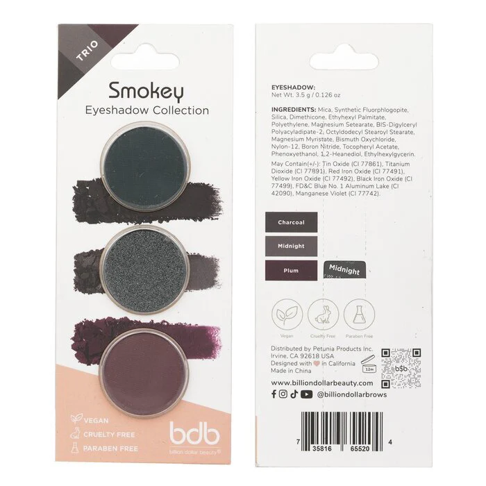 Billion Dollar Brows Eyeshadow Collection Trio - #Smokey 3.5g/0.126oz - Image 3