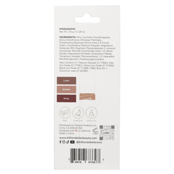 Billion Dollar Brows Eyeshadow Collection Trio - #Warm 3.5g/0.126oz - Image 2