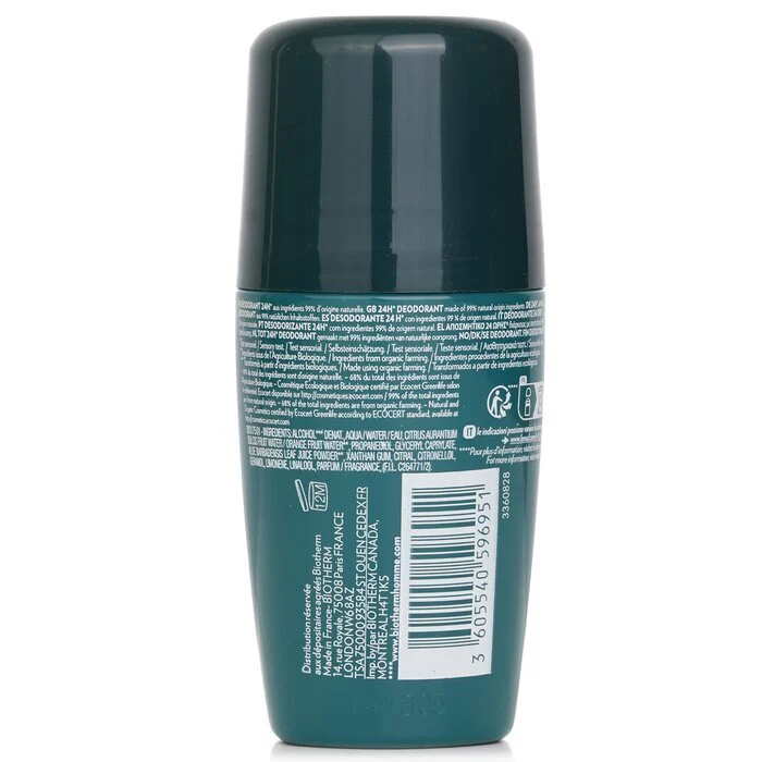 Biotherm Homme Day Control Natural Protection 24H Organic Certified Deodorant 75ml - Image 3