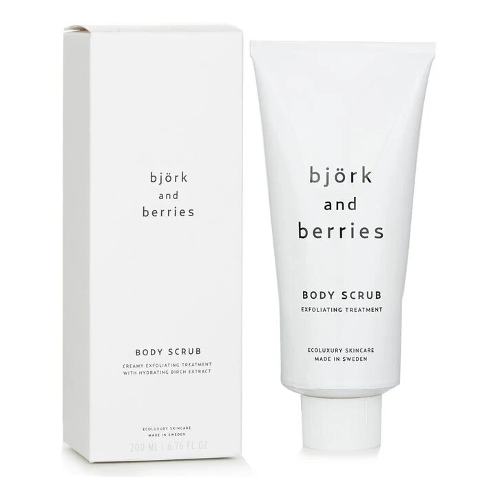 Bjork & Berries Body Scrub Creamy Exfoliating Treatment 200ml/6.76oz - Image 2
