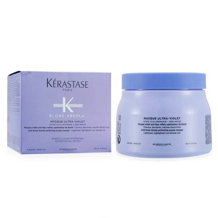 Blond Absolu Masque Ultra-Violet Anti-Brass Blonde Perfecting Purple Masque (Lightened Cool Blonde Hair) 500ml - Image 2