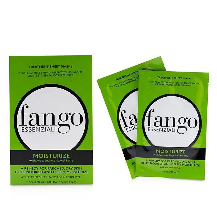 Borghese Fango Essenziali Moisturize Treatment Sheet Masks 4x25ml/0.83oz - Image 2
