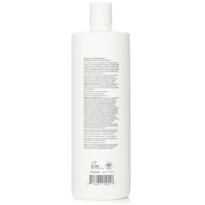BosleyMD BosDefense Color Safe Volumizing Conditioner 1000ml/33.8oz - Image 3