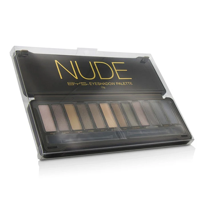 BYS Eyeshadow Palette (12x Eyeshadow, 2x Applicator) - Nude 12g/0.42oz - Image 3