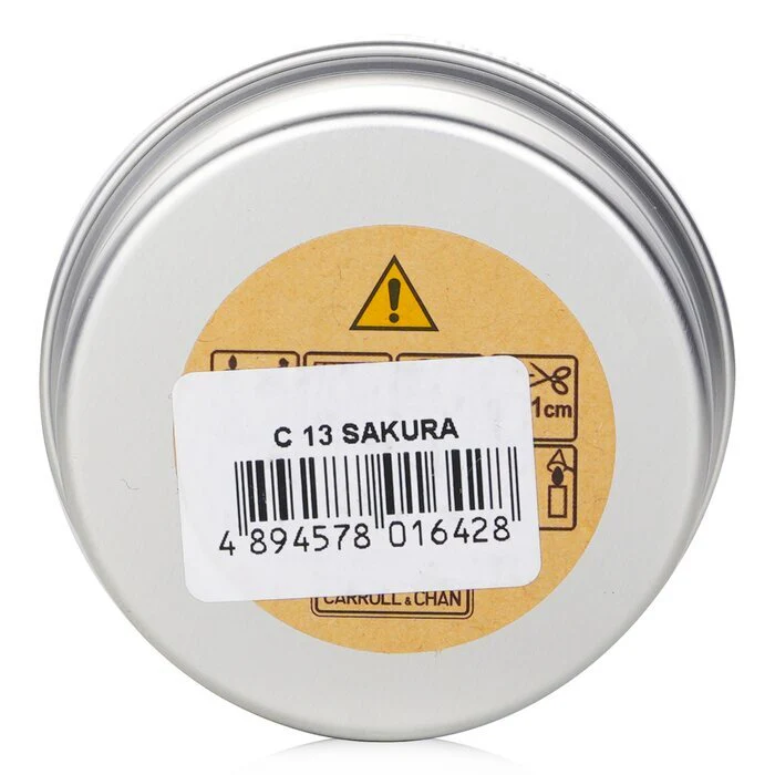 Carroll & Chan 100% Beeswax Mini Tin Candle - # Sakura 1pcs - Image 3