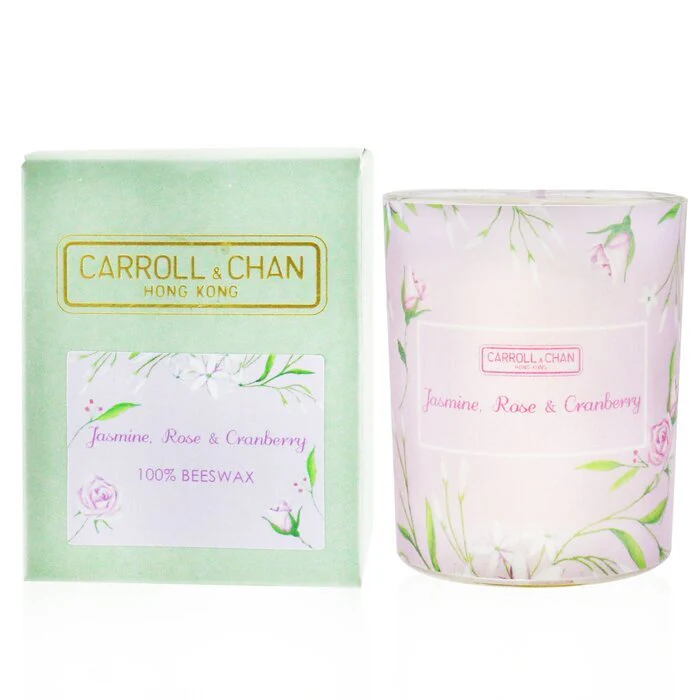 Carroll & Chan 100% Beeswax Votive Candle - Jasmine Rose Cranberry 65g/2.3oz - Image 2