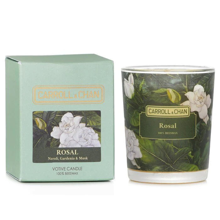 Carroll & Chan 100% Beeswax Votive Candle - Rosal (Neroli, Gardenia & Musk) 65g/2.3oz - Image 2