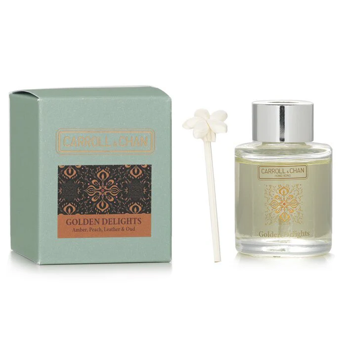 Carroll & Chan Mini Diffuser - Golden Delights (Amber, Peach, Leather & Oud) 20ml - Image 2
