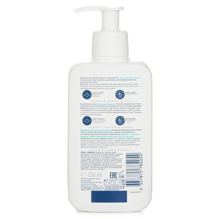 Cerave Blemish Control Cleanser 236ml/8oz - Image 3