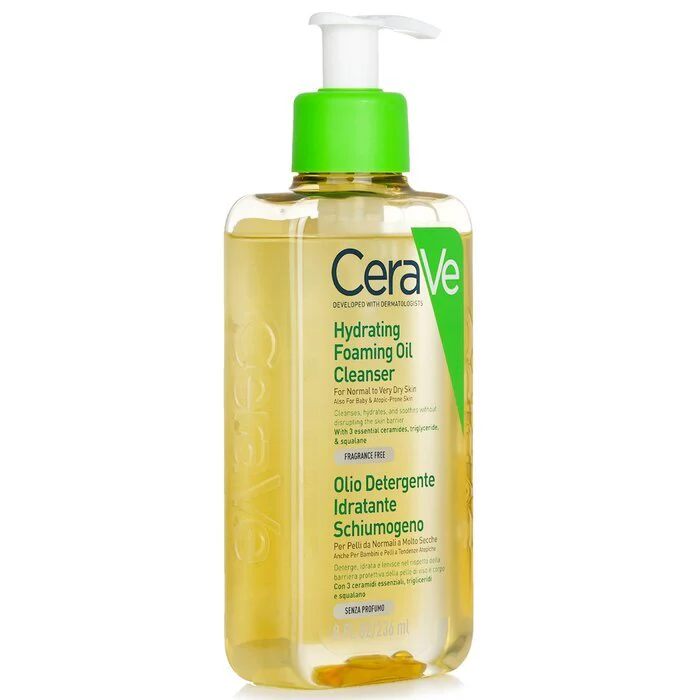 CeraVe Hydrating Foaming Oil Cleanser 236ml/8oz - Image 2