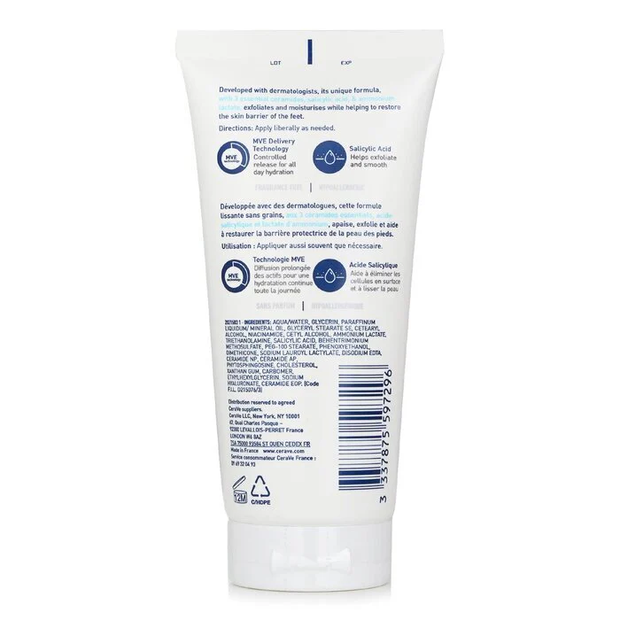 CeraVe SA Renewing Foot Cream 88ml/3oz - Image 3