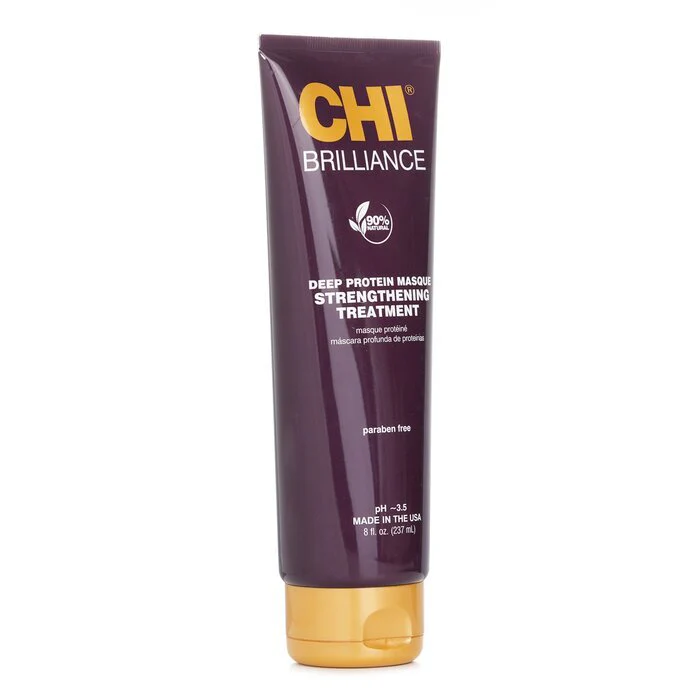 CHI Deep Brilliance Olive & Monoi Deep Protein Masque Strengthening Treatment 237ml - Image 2