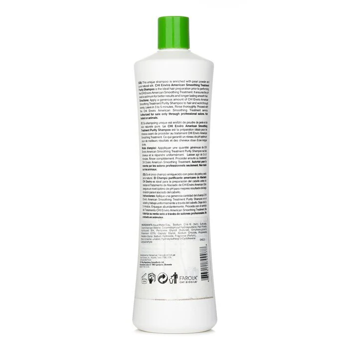 CHI Enviro American Smoothing Treatment Purity Shampoo 946ml/32oz - Image 3