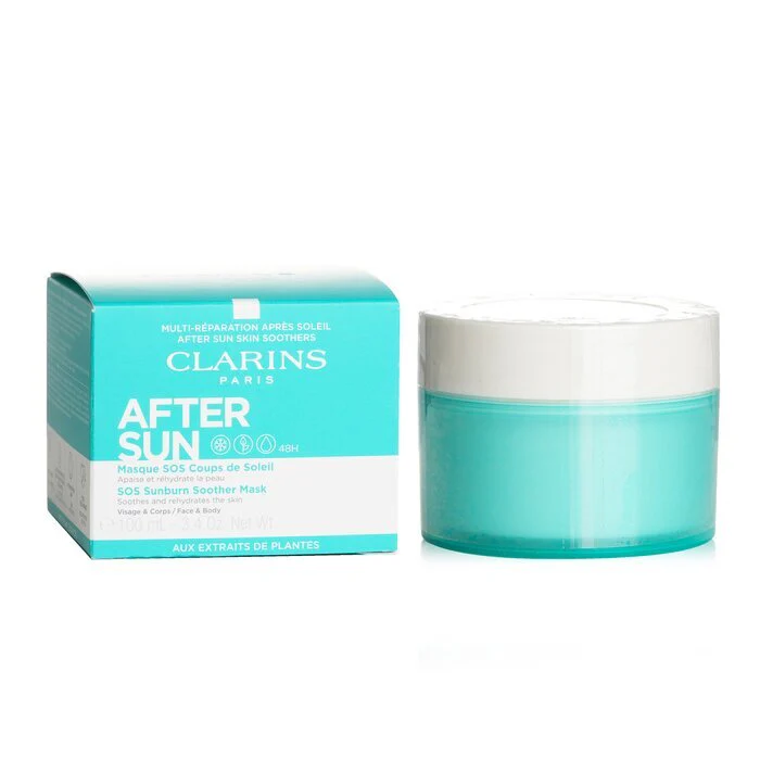 Clarins After Sun SOS Sunburn Soother Mask - For Face & Body 100ml/3.4oz - Image 2