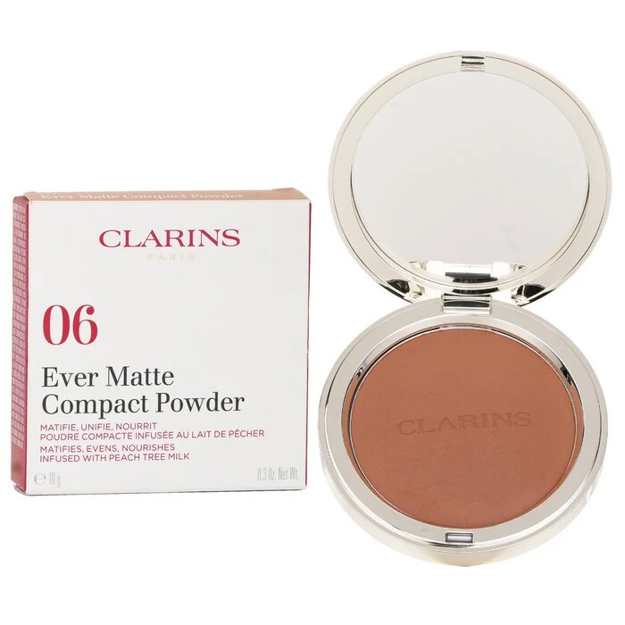 Clarins Ever Matte Compact Powder - # 06 Deep 10g/0.3oz - Image 2