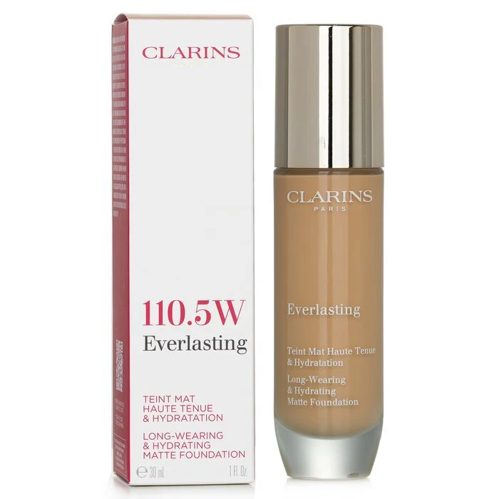 Clarins Everlasting Long Wearing & Hydrating Matte Foundation - # 110.5W Tawny 30ml/1oz - Image 2