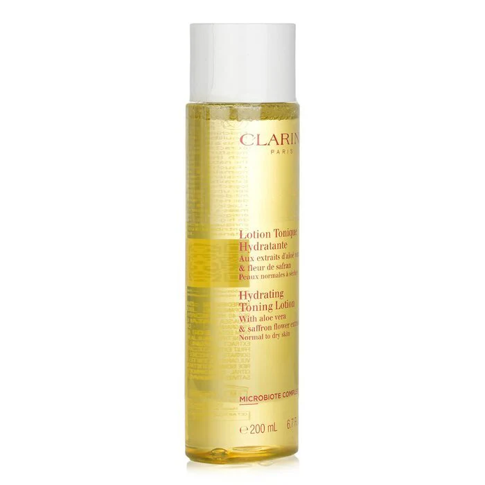 Clarins Hydrating Toning Lotion with Aloe Vera & Saffron Flower Extracts - Normal to Dry Skin 200ml/6.7oz - Image 2