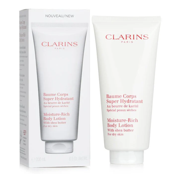 Clarins Moisture Rich Body Lotion with Shea Butter - For Dry Skin 200ml/7oz - Image 2