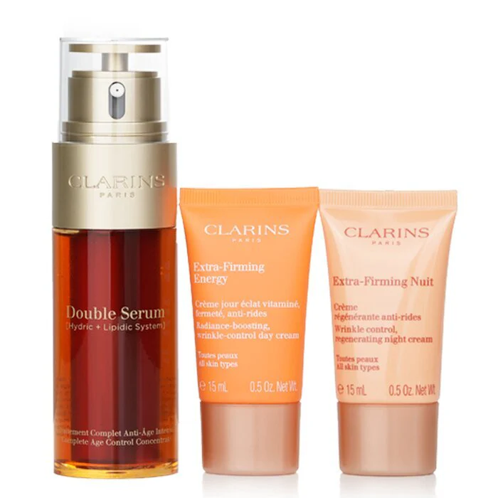 Clarins Rituale Double Serum & Extra Firming Set: 3pcs+1bag - Image 3