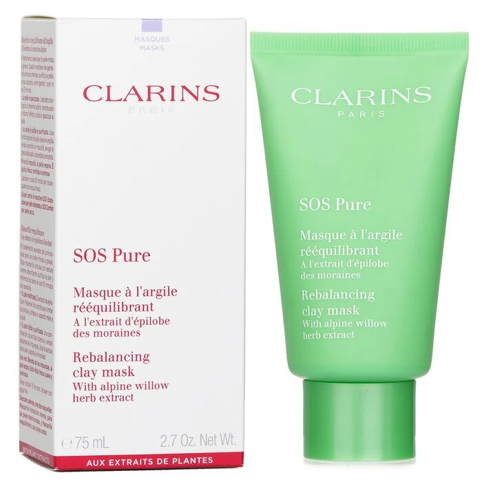 Clarins SOS Pure Rebalancing Clay Mask with Alpine Willow - Combination to Oily Skin 75ml/2.3oz - Image 2
