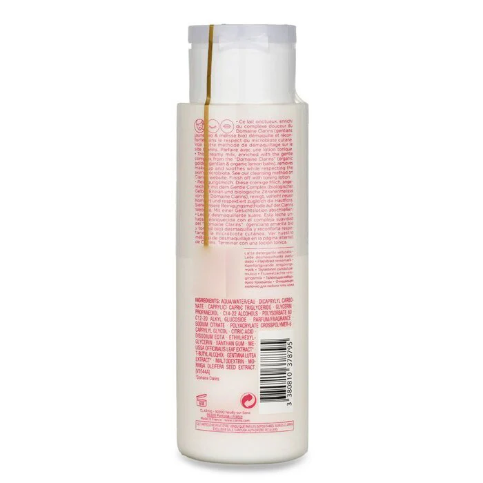 Clarins Velvet Cleansing Milk with Alpine Golden Gentian & Lemon Balm Extracts 200ml/6.7oz - Image 3