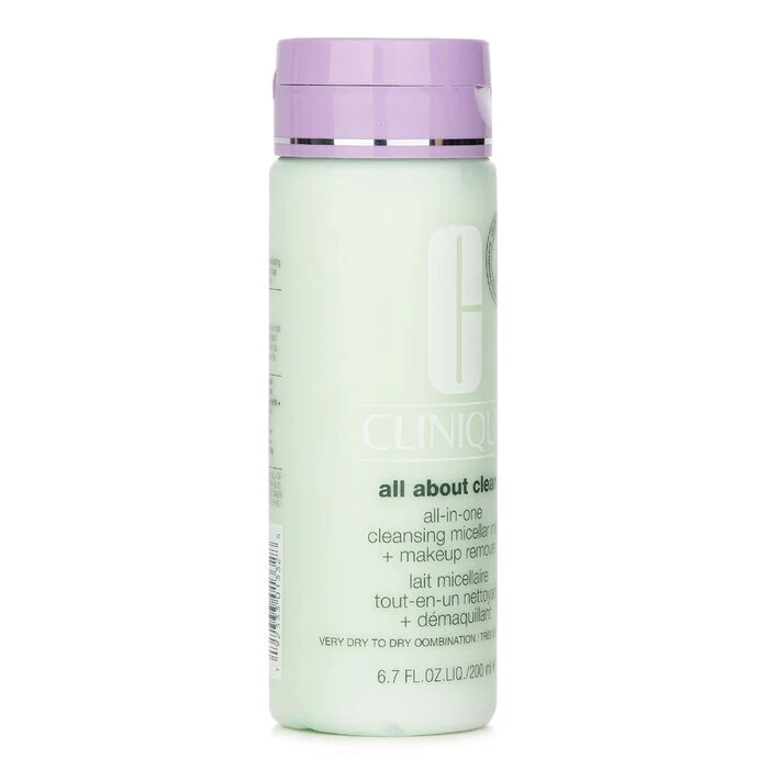 Clinique All about Clean All-In-One Cleansing Micellar Milk + Makeup Remover - Very Dry to Dry Combination 200ml/6.7oz - Image 2