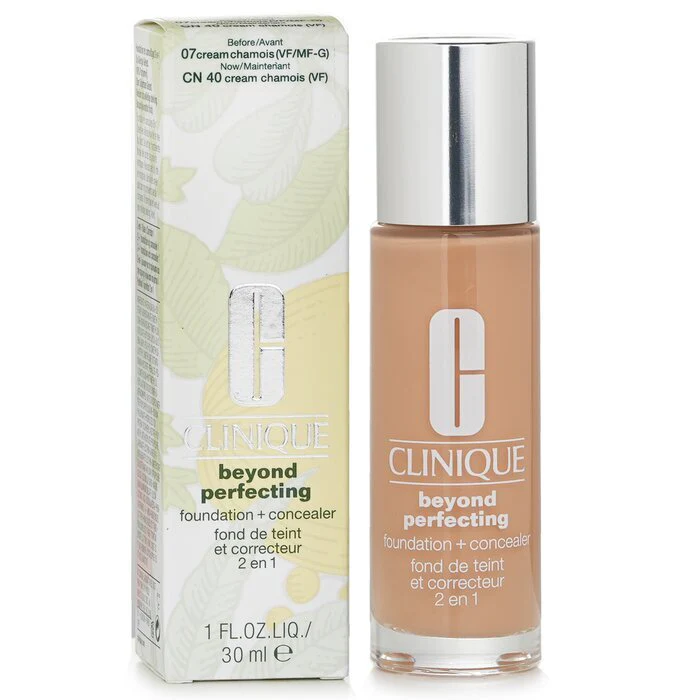 Clinique Beyond Perfecting Foundation & Concealer - # 07 Cream Chamois (VF-G) 30ml/1oz - Image 2