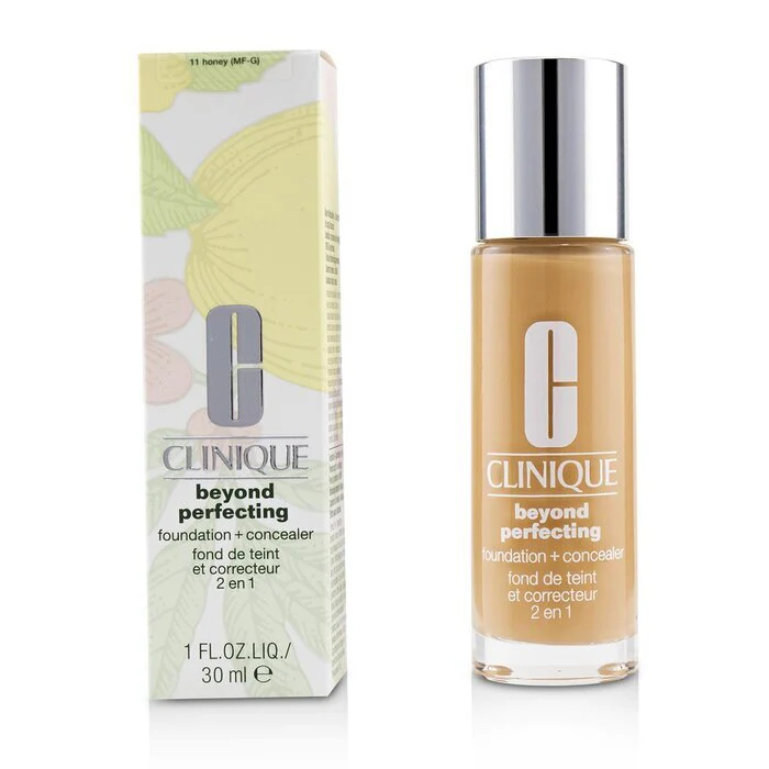 Clinique Beyond Perfecting Foundation & Concealer - # 11 Honey (MF-G) 30ml/1oz - Image 2