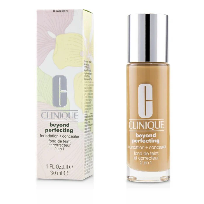 Clinique Beyond Perfecting Foundation & Concealer - # 18 Sand (M-N) 30ml/1oz - Image 2
